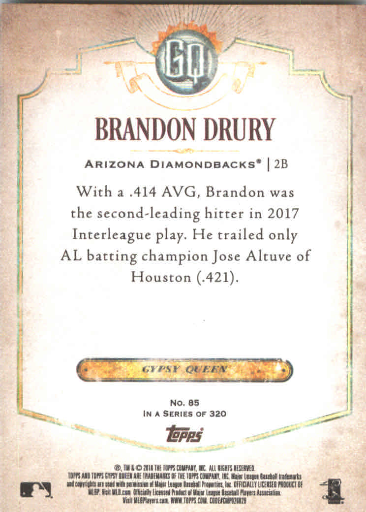 2018 Topps Gypsy Queen Baseball (Pick Card From List) C136 03-25 - Picture 87 of 303