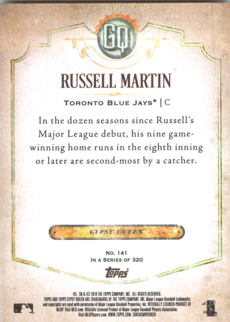 2018 Topps Gypsy Queen Baseball (Pick Card From List) C136 03-25 - Picture 139 of 303
