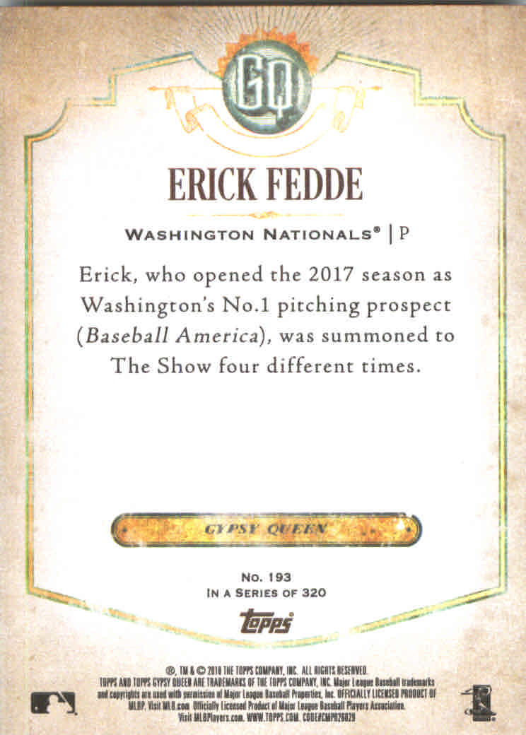 2018 Topps Gypsy Queen Baseball (Pick Card From List) C136 03-25 - Picture 197 of 303