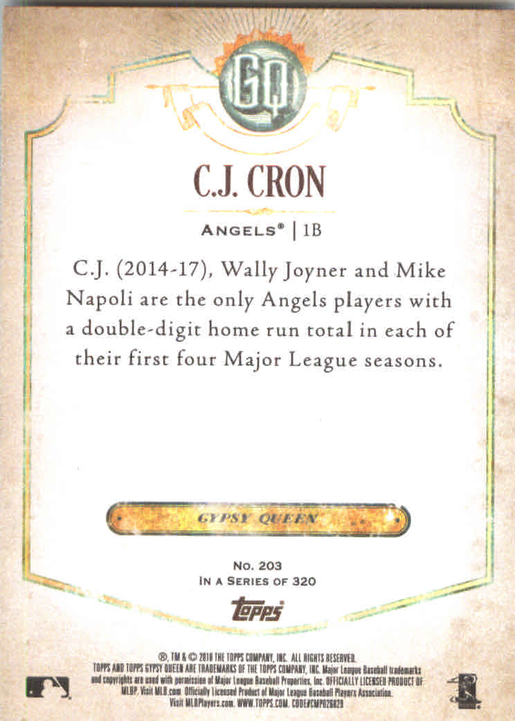 2018 Topps Gypsy Queen Baseball (Pick Card From List) C136 03-25 - Picture 205 of 303