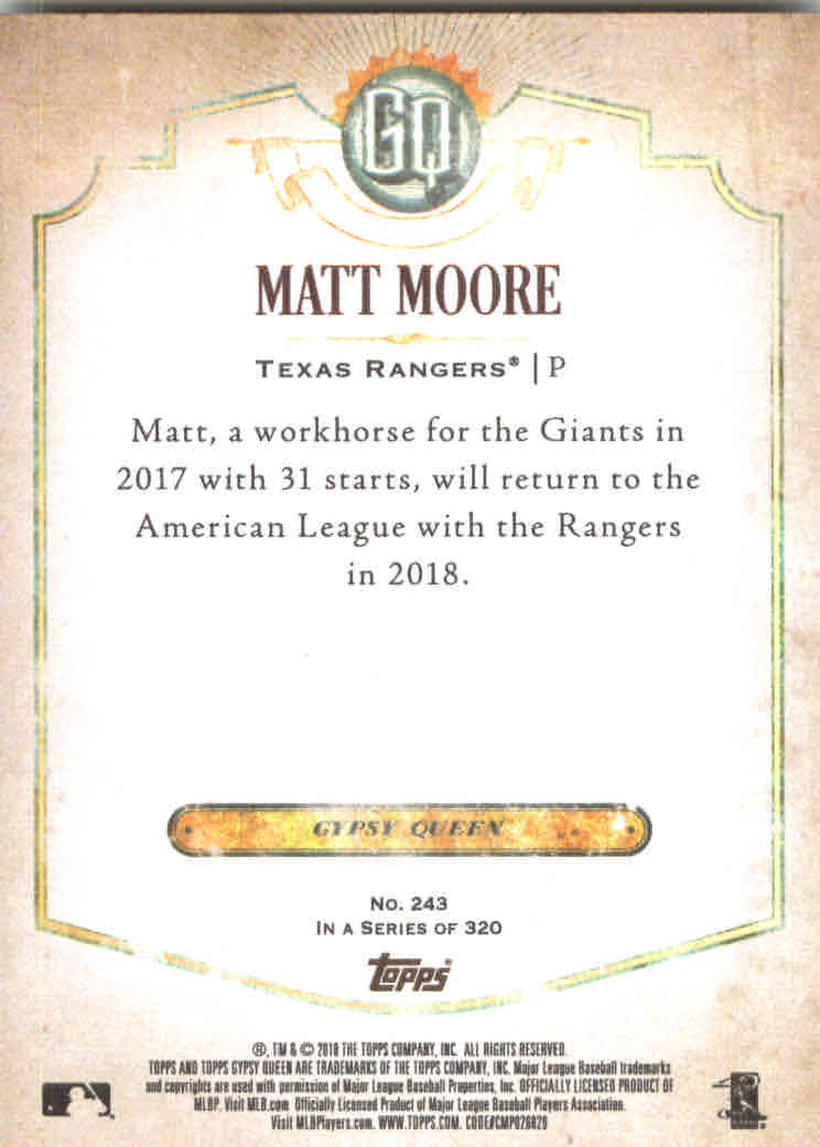 2018 Topps Gypsy Queen Baseball (Pick Card From List) C136 03-25 - Picture 249 of 303