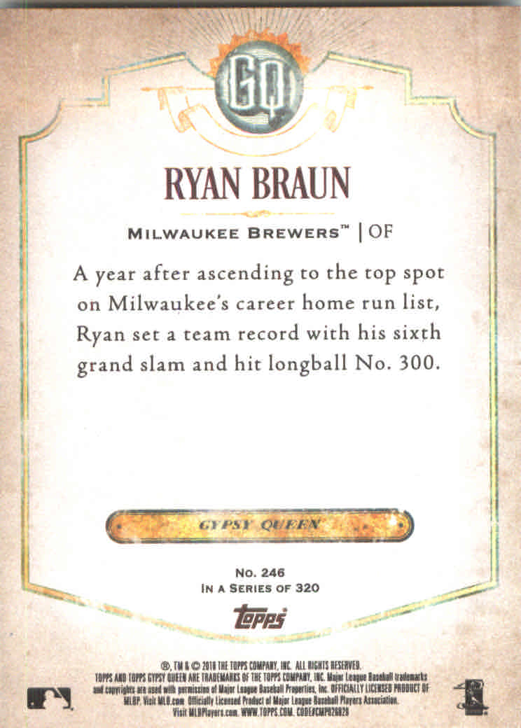 2018 Topps Gypsy Queen Baseball (Pick Card From List) C136 03-25 - Picture 255 of 303