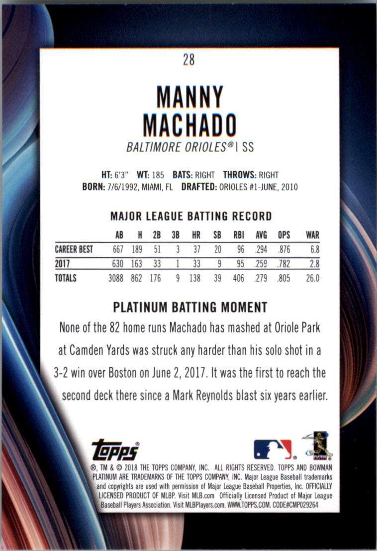 A2883- 2018 Bowman Platinum BB Cards 1-100 +Rookies -You Pick- 15+ FREE US SHIP - Picture 43 of 151