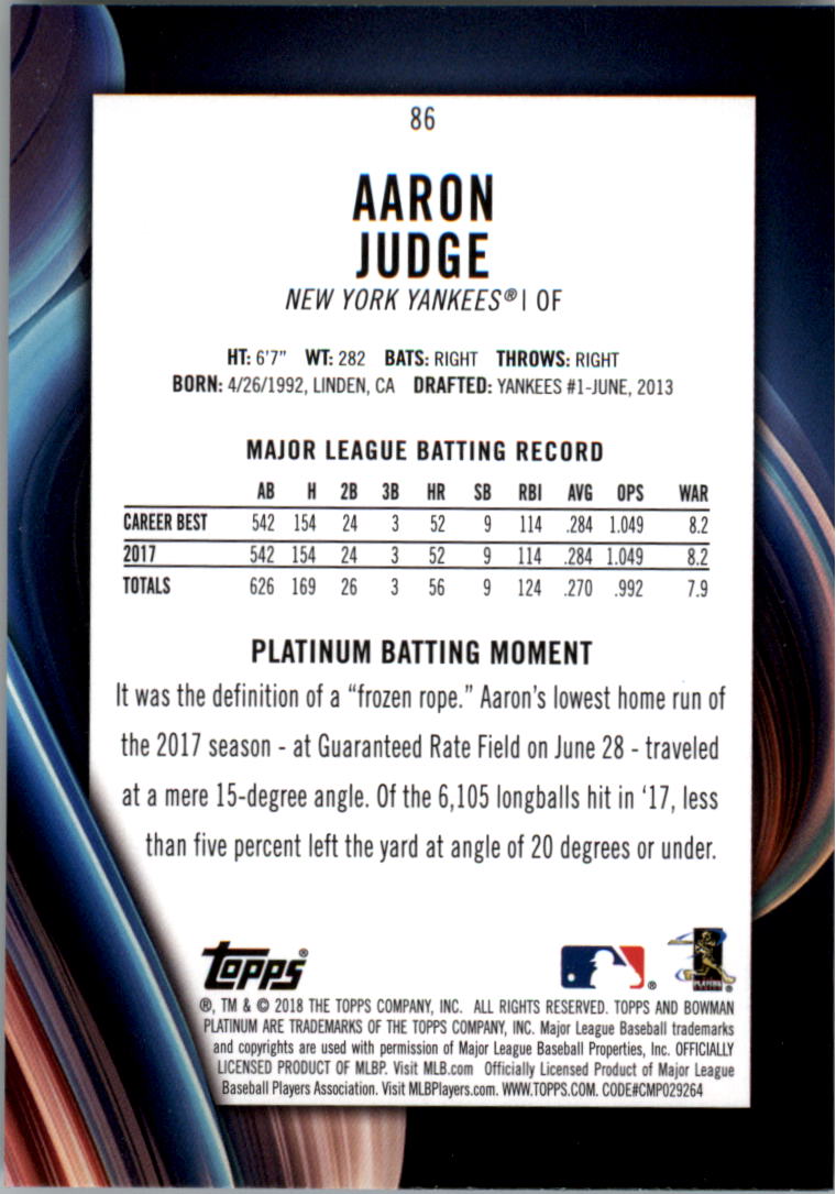 A2883- 2018 Bowman Platinum BB Cards 1-100 +Rookies -You Pick- 15+ FREE US SHIP - Picture 129 of 151