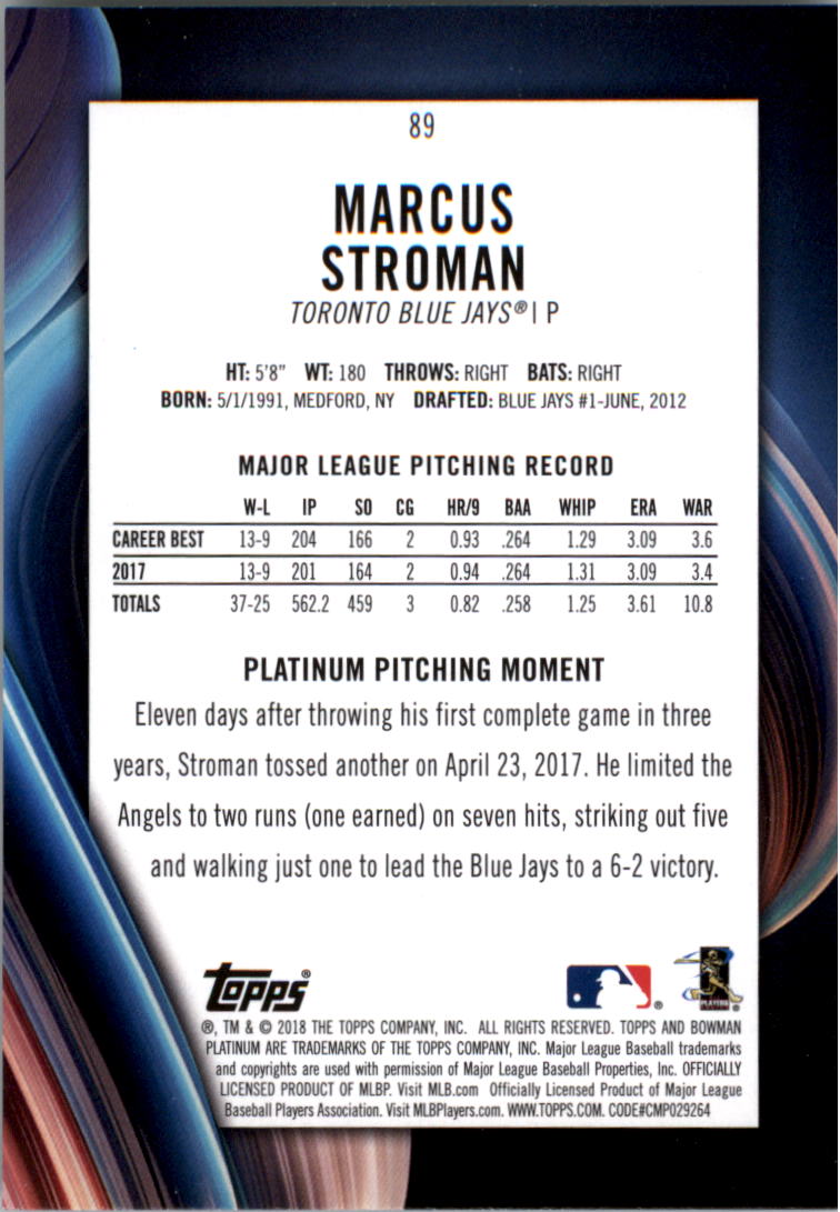  2016 Bowman #113 Marcus Stroman NM-MT Blue Jays