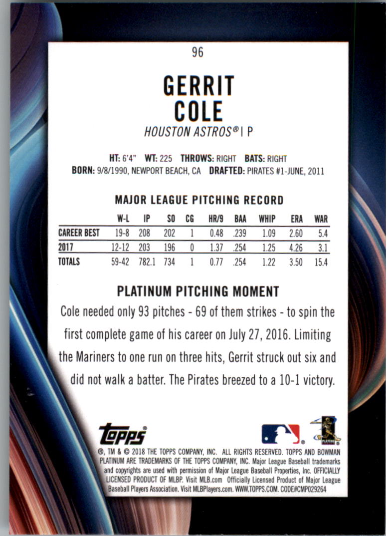 A2883- 2018 Bowman Platinum BB Cards 1-100 +Rookies -You Pick- 15+ FREE US SHIP - Picture 147 of 151