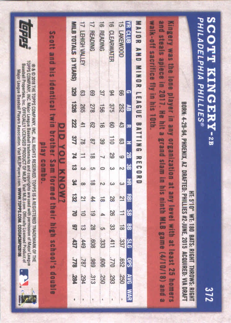 B2844- 2018 Topps Big League BB #s 251-400 +Inserts -You Pick- 15+ FREE US SHIP - Picture 201 of 264