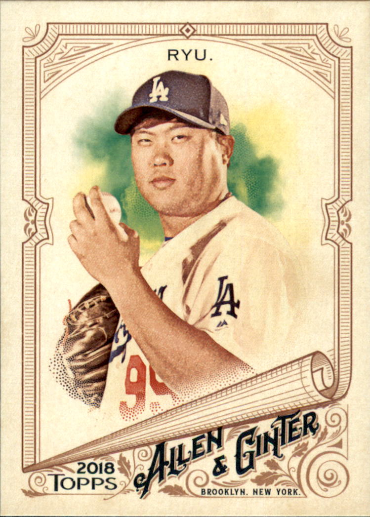 2018 Topps Allen and Ginter #303 Hyun-Jin Ryu SP