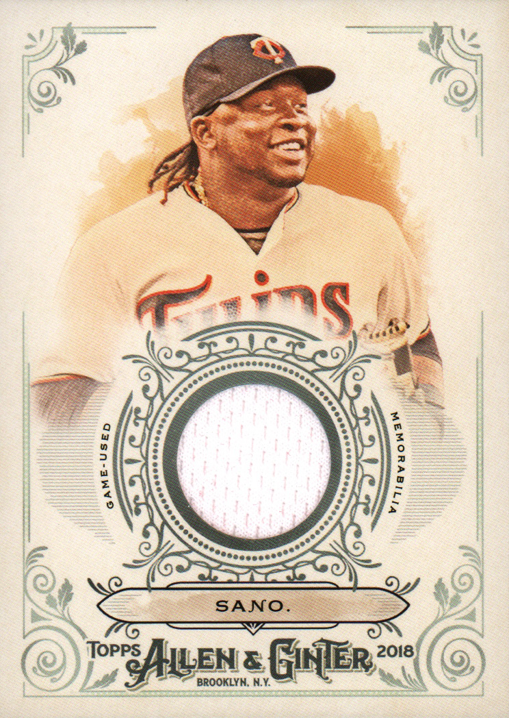2018 Topps Allen and Ginter Relics #FSRBMS Miguel Sano B