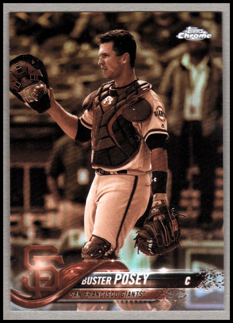 2018 Topps Chrome Sepia Refractors #29 Buster Posey
