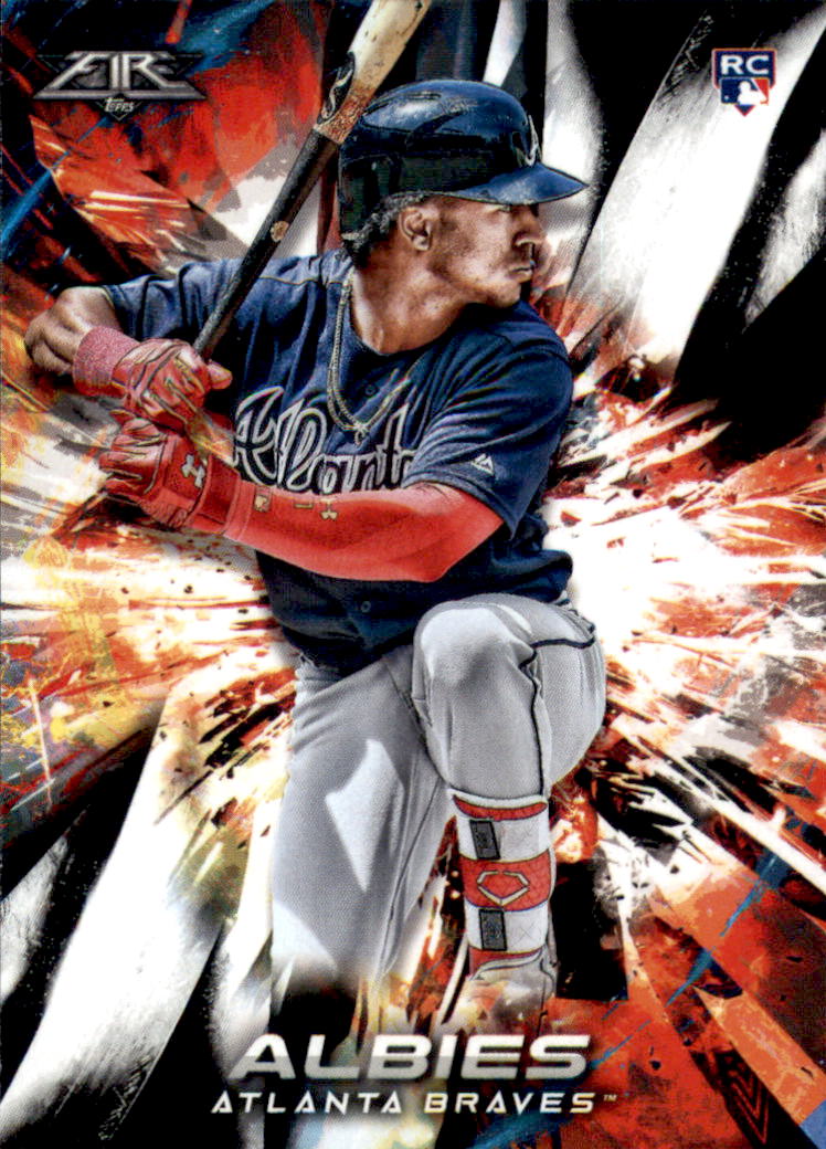 2018 Topps Fire #29 Ozzie Albies RC