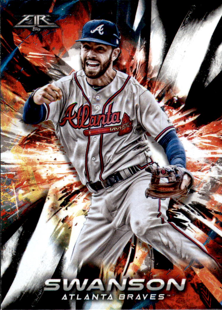 2018 Topps Fire #65 Dansby Swanson