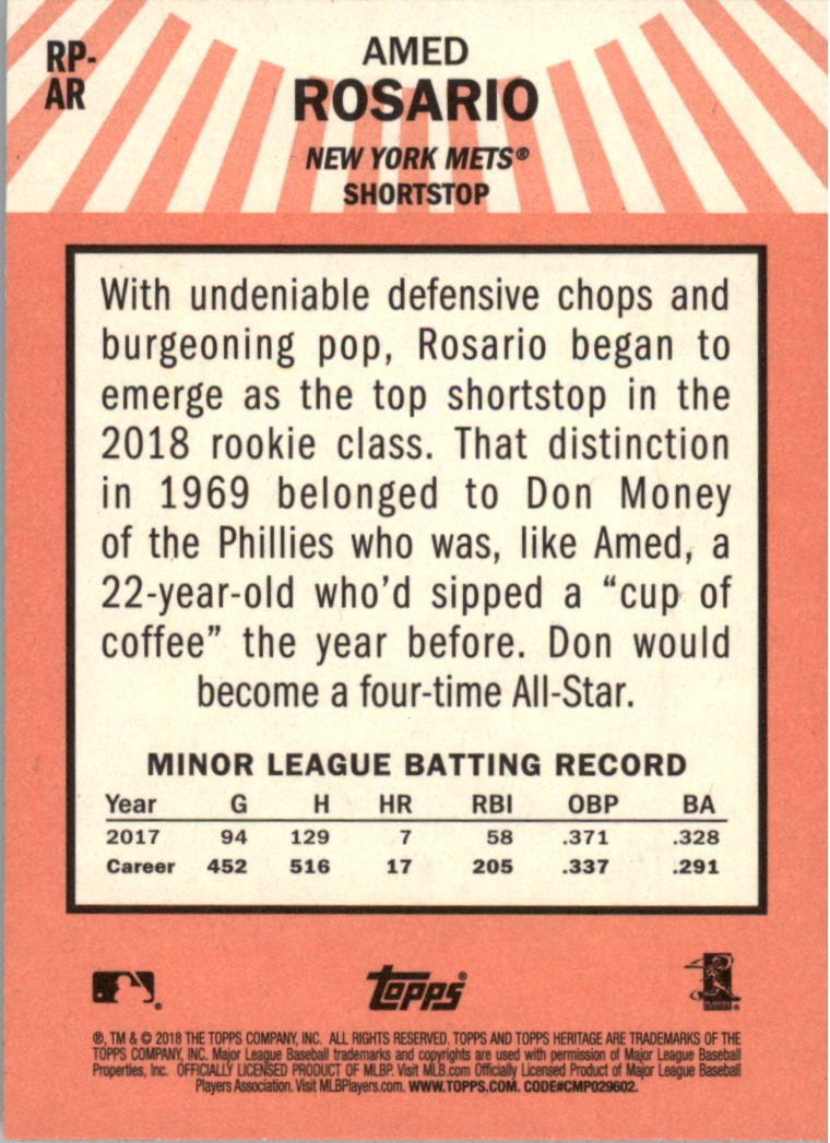 2018 Topps Heritage Baseball Card Pick (Inserts)