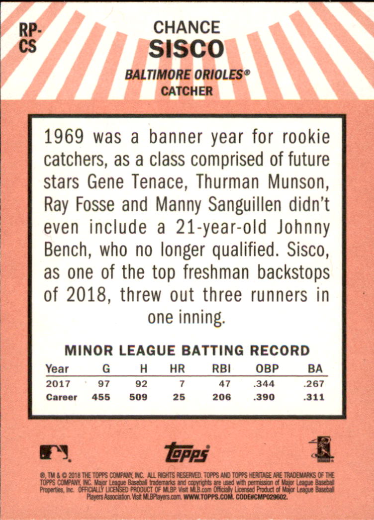 2018 Topps Heritage Baseball Card Pick (Inserts)