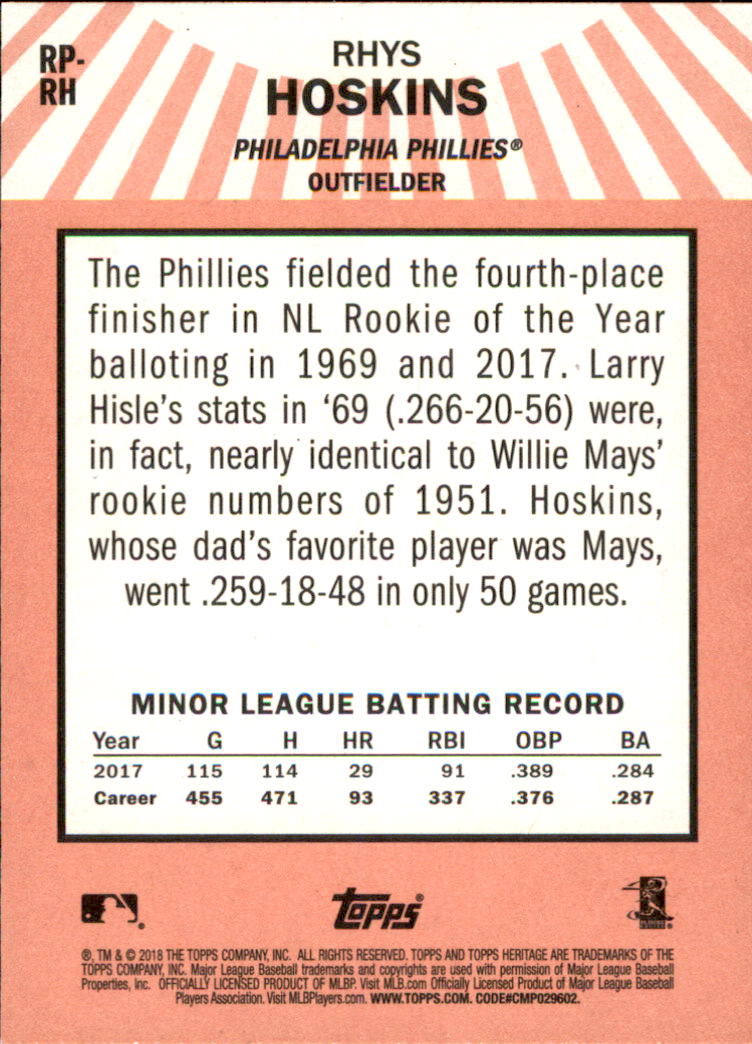 2018 Topps Heritage Baseball Card Pick (Inserts)