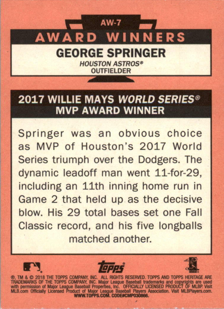 2018 Topps Heritage Baseball Card Pick (Inserts)