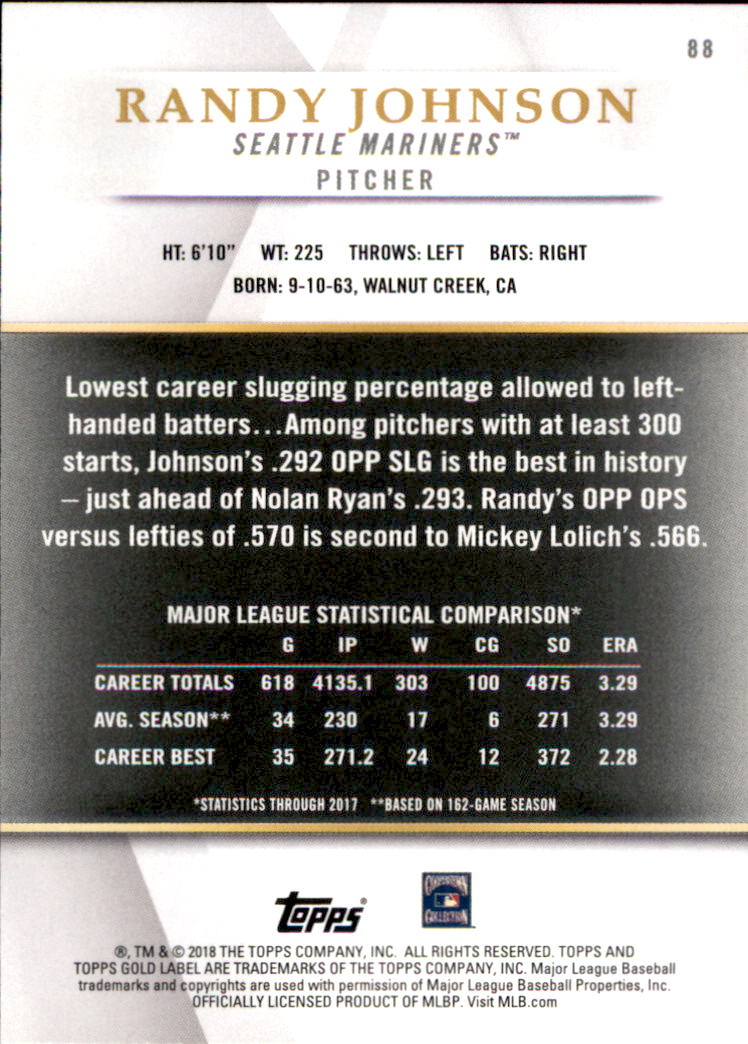 Randy Johnson cards (1990-2024) Mariners D-Backs Yankees Astros - You Choose - Picture 279 of 308