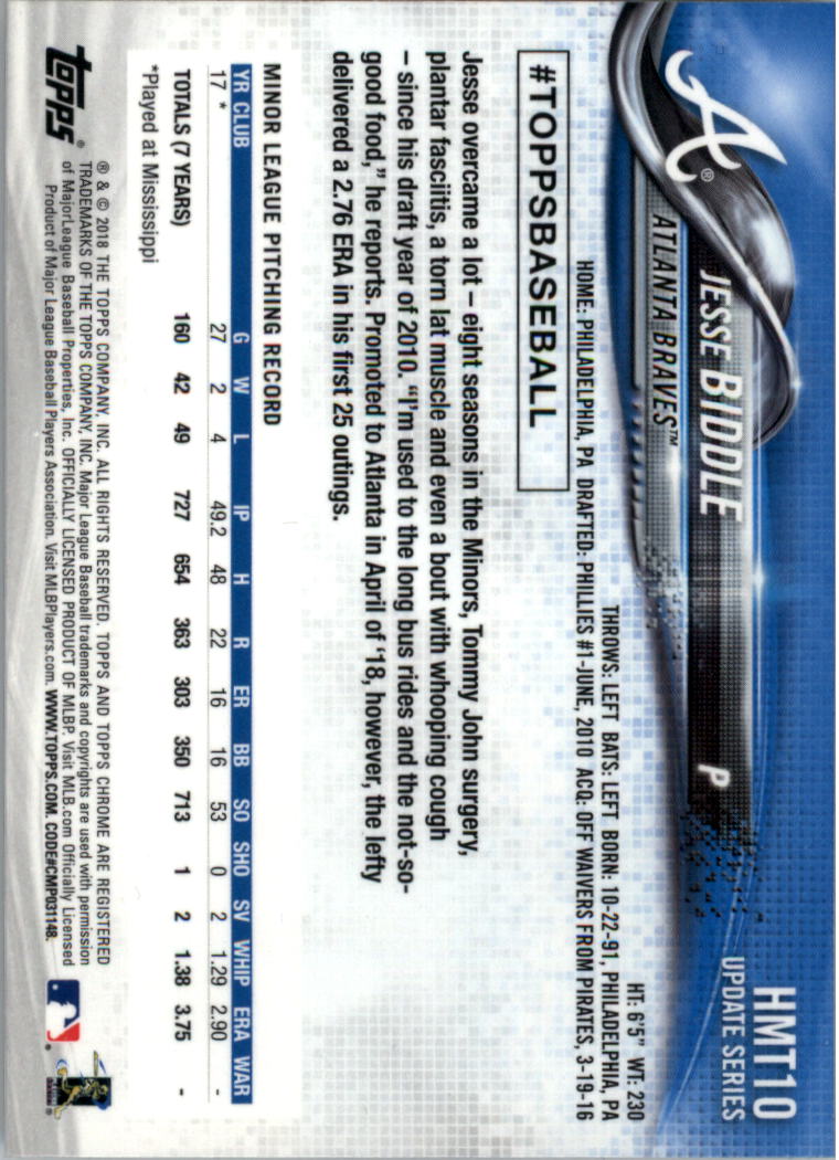 A2886- 2018 Topps Chrome Update BB 1-100 + Einsätze -du Pick- 15 + Free US - Bild 13 von 174