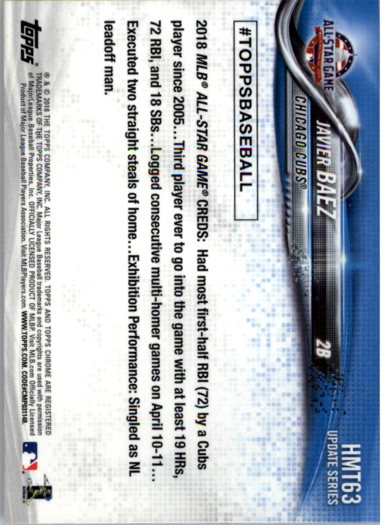 A2886- 2018 Topps Chrome Update BB 1-100 + Einsätze -du Pick- 15 + Free US - Bild 74 von 174