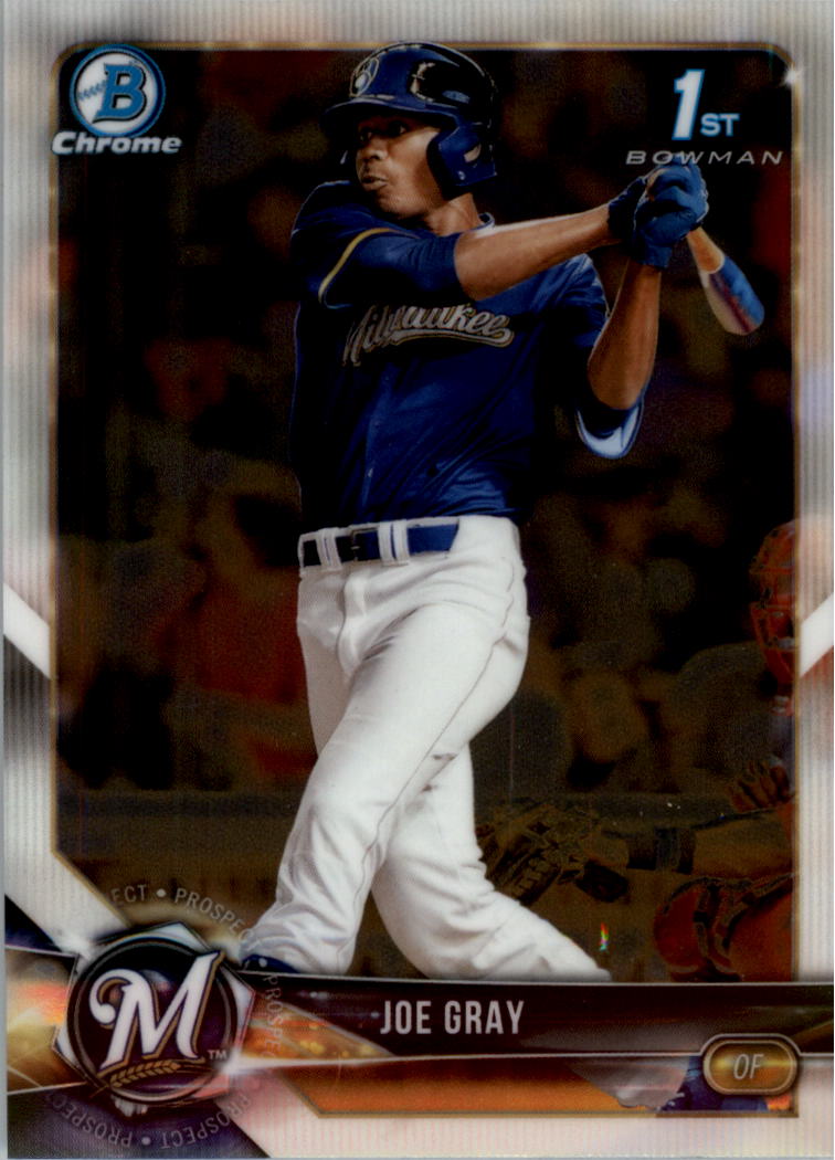 2018 Bowman Chrome Draft #BDC76 Joe Gray