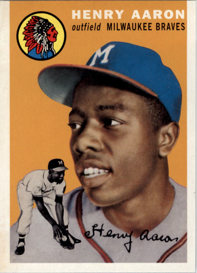 1957 Hank Aaron Topps 31 Reprint Braves 