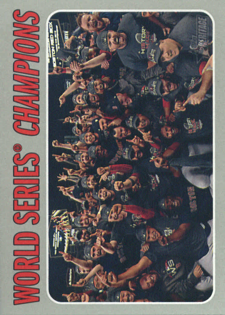 2019 Topps Heritage #1 Boston Red Sox WS Champs