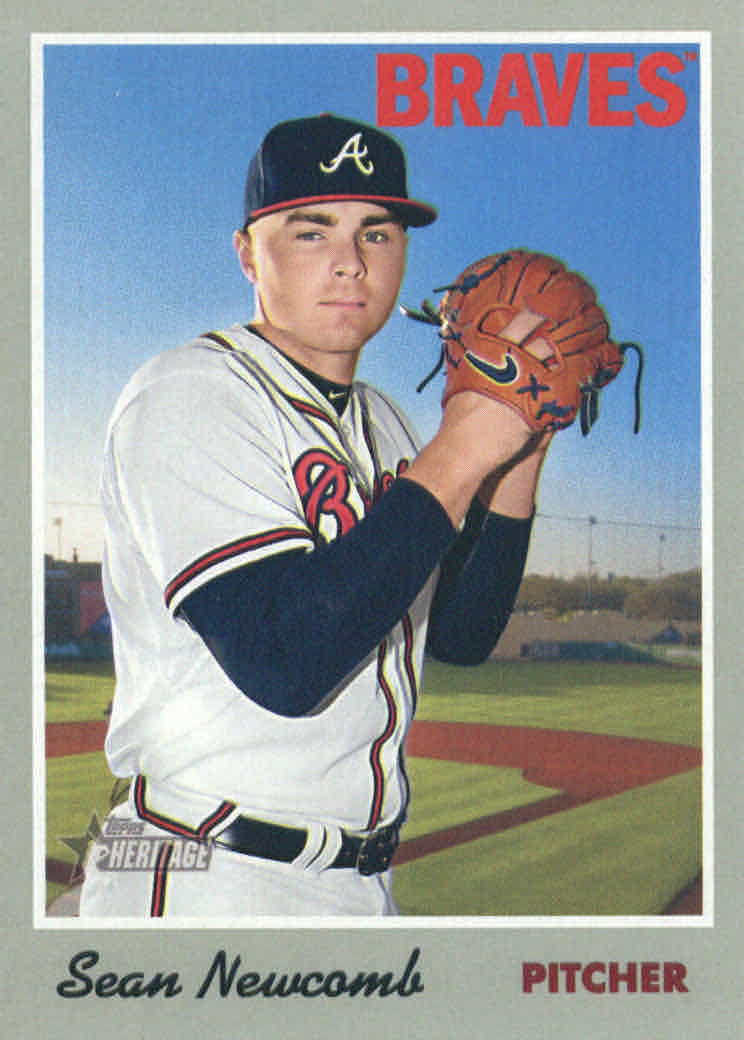 2019 Topps Heritage #17 Sean Newcomb