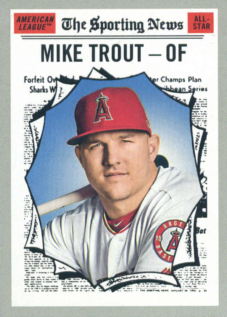 2019 Topps Heritage #357 Mike Trout AS