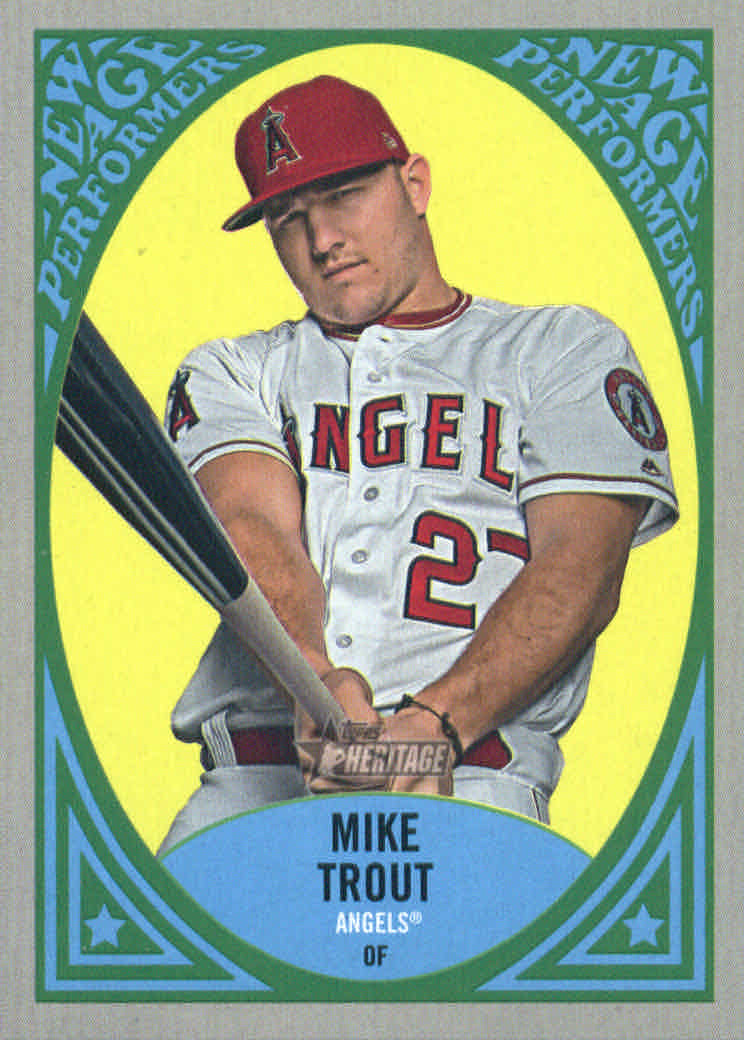 2019 Topps Heritage New Age Performers #NAP13 Mike Trout