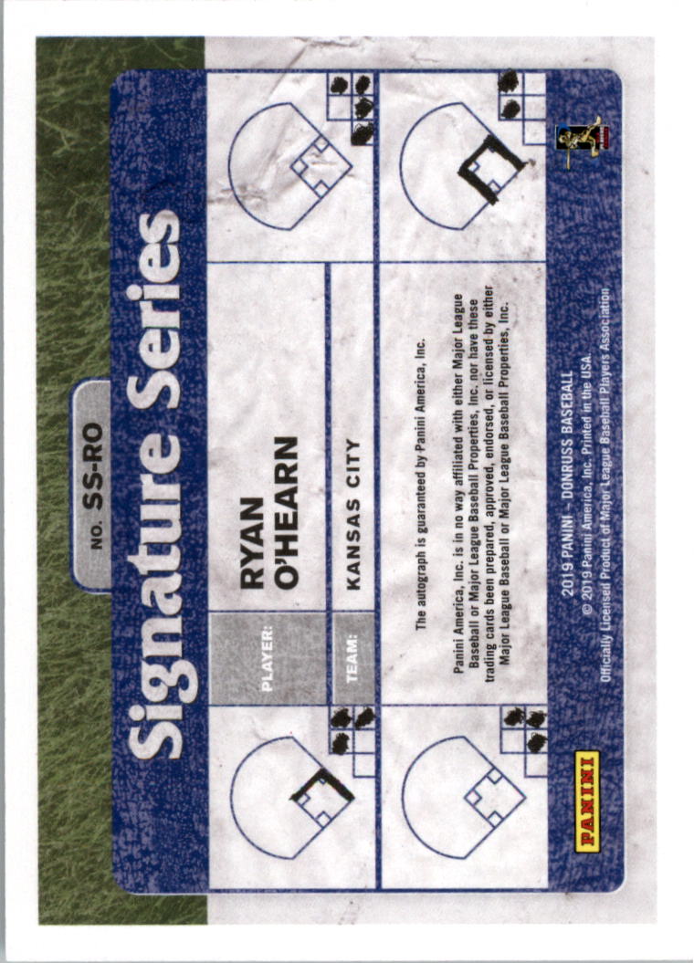 2019 Donruss Signature Series #17 Ryan O'Hearn