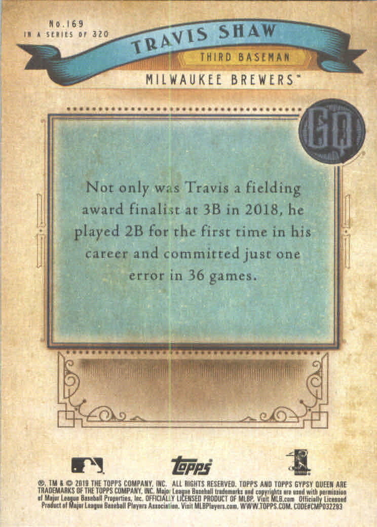 A3241- 2019 Topps Gypsy Queen BB #s 1-250 +Rookies -You Pick- 15+ FREE US SHIP - Picture 308 of 462