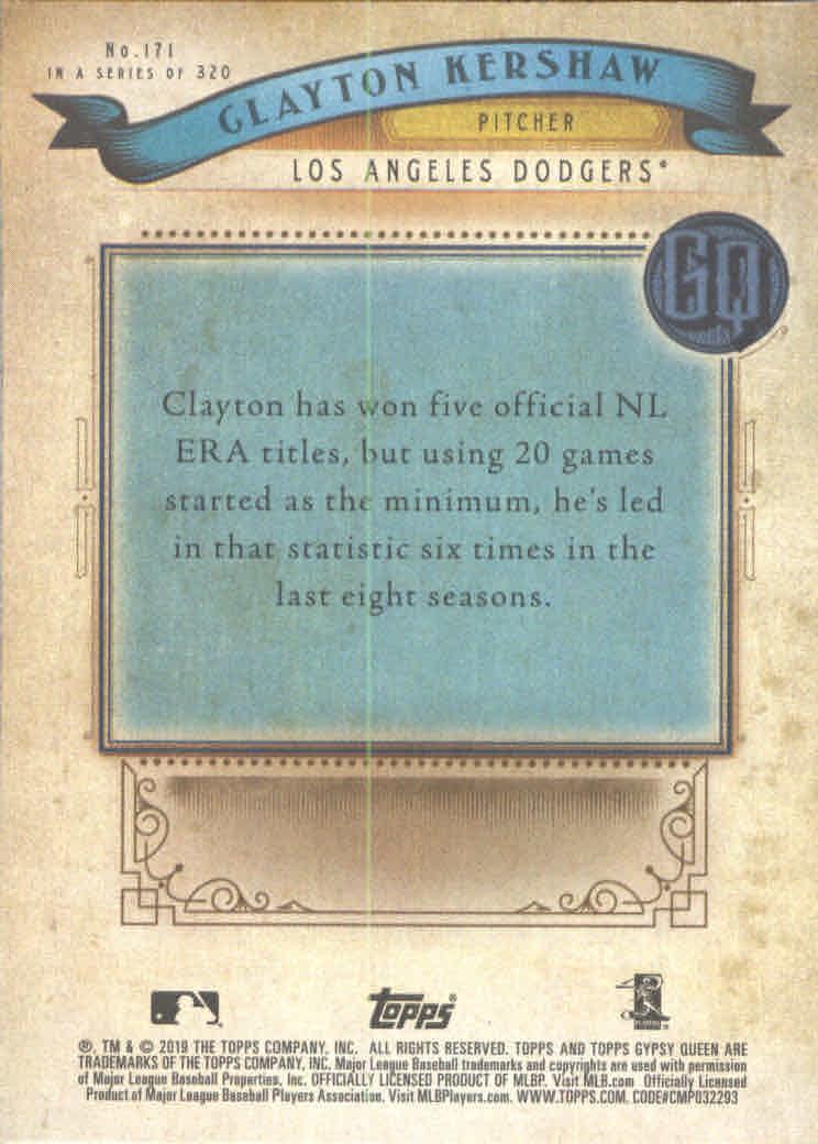 A3241- 2019 Topps Gypsy Queen BB #s 1-250 +Rookies -You Pick- 15+ FREE US SHIP - Picture 312 of 462