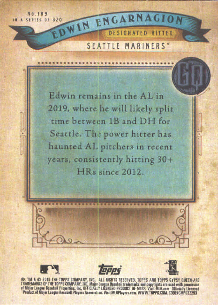 A3241- 2019 Topps Gypsy Queen BB #s 1-250 +Rookies -You Pick- 15+ FREE US SHIP - Picture 346 of 462