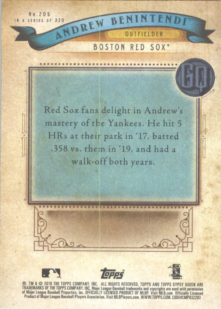 A3241- 2019 Topps Gypsy Queen BB #s 1-250 +Rookies -You Pick- 15+ FREE US SHIP - Picture 378 of 462