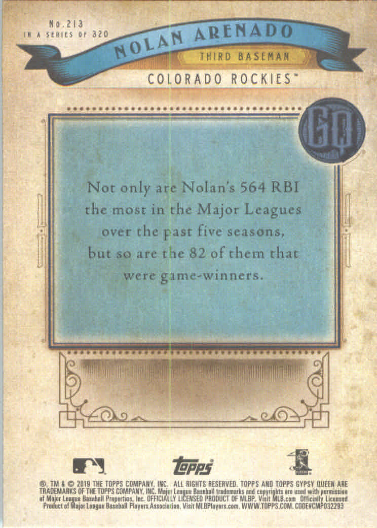 A3241- 2019 Topps Gypsy Queen BB #s 1-250 +Rookies -You Pick- 15+ FREE US SHIP - Picture 394 of 462