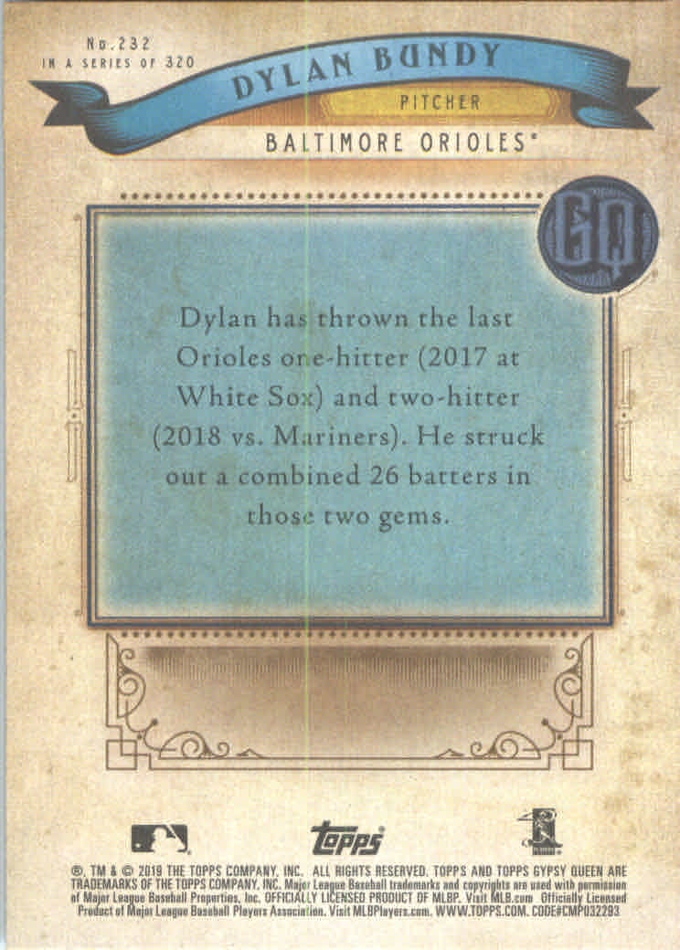 A3241- 2019 Topps Gypsy Queen BB #s 1-250 +Rookies -You Pick- 15+ FREE US SHIP - Picture 426 of 462