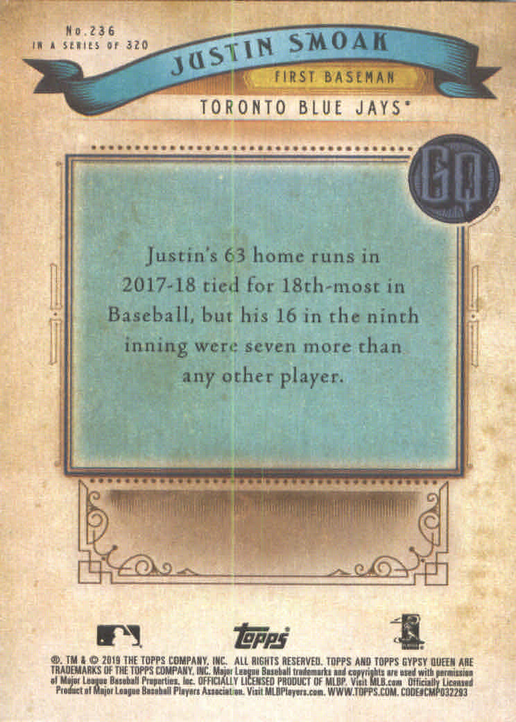 A3241- 2019 Topps Gypsy Queen BB #s 1-250 +Rookies -You Pick- 15+ FREE US SHIP - Picture 434 of 462