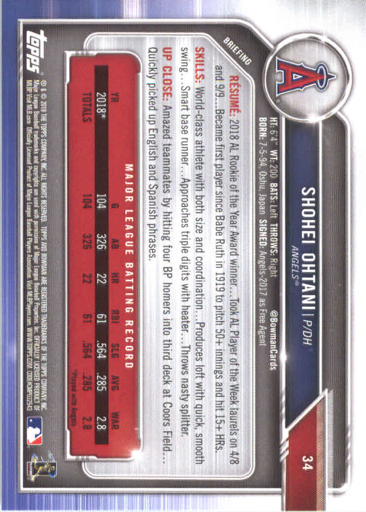 B0657- 2019 Bowman Baseball Card #s 1-100 +Inserts -You Pick- 15+ FREE US SHIP - Picture 65 of 339