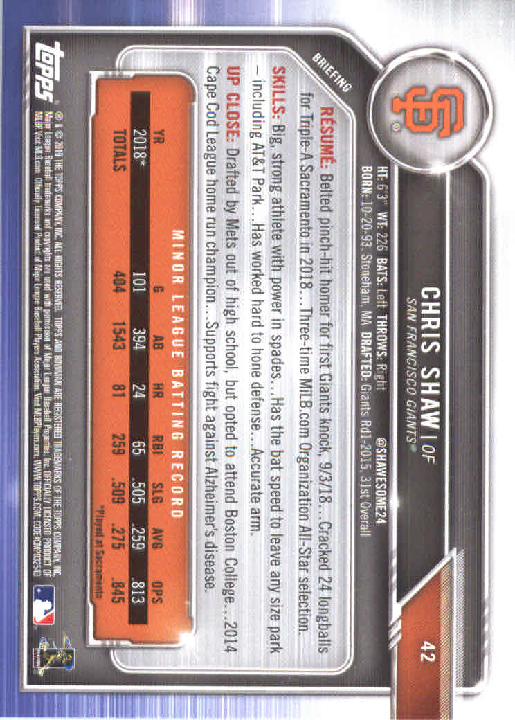 B0657- 2019 Bowman Baseball Card #s 1-100 +Inserts -You Pick- 15+ FREE US SHIP - Picture 81 of 339