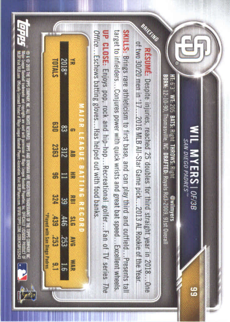 B0657- 2019 Bowman Baseball Card #s 1-100 +Inserts -You Pick- 15+ FREE US SHIP - Picture 195 of 339