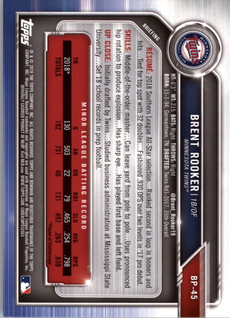 B0657- 2019 Bowman Baseball Card #s 1-100 +Inserts -You Pick- 15+ FREE US SHIP - Picture 241 of 339