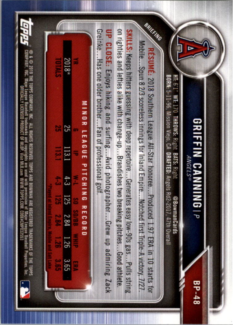 B0657- 2019 Bowman Baseball Card #s 1-100 +Inserts -You Pick- 15+ FREE US SHIP - Picture 243 of 339