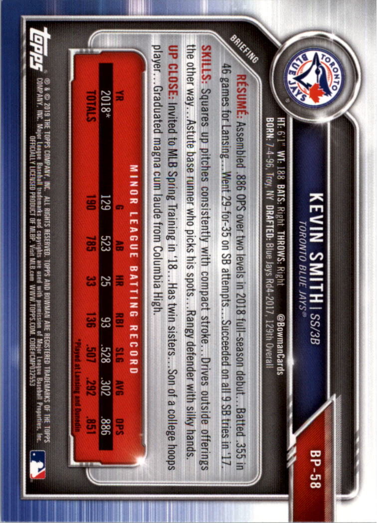 B0657- 2019 Bowman Baseball Card #s 1-100 +Inserts -You Pick- 15+ FREE US SHIP - Picture 251 of 339