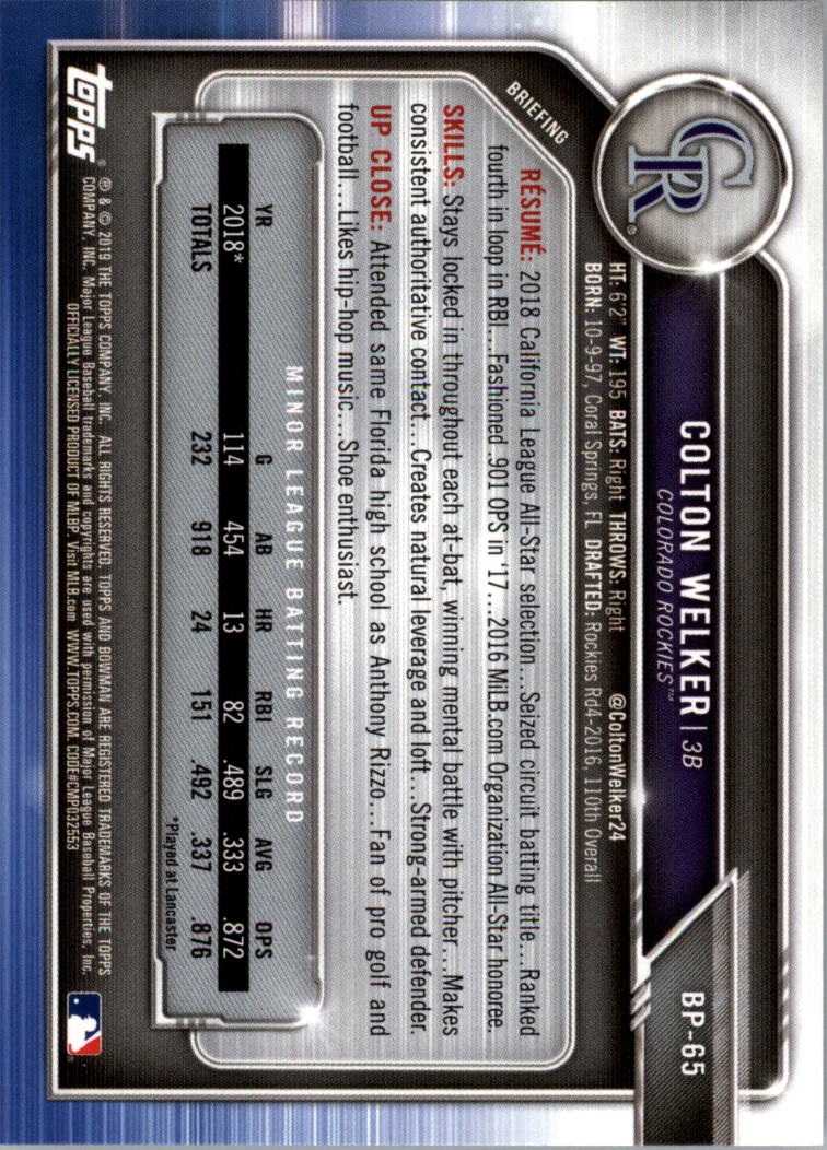 B0657- 2019 Bowman Baseball Card #s 1-100 +Inserts -You Pick- 15+ FREE US SHIP - Picture 253 of 339