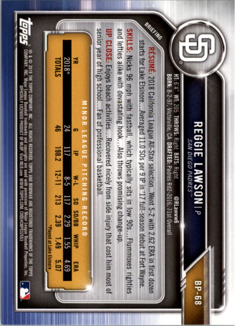 B0657- 2019 Bowman Baseball Card #s 1-100 +Inserts -You Pick- 15+ FREE US SHIP - Picture 257 of 339