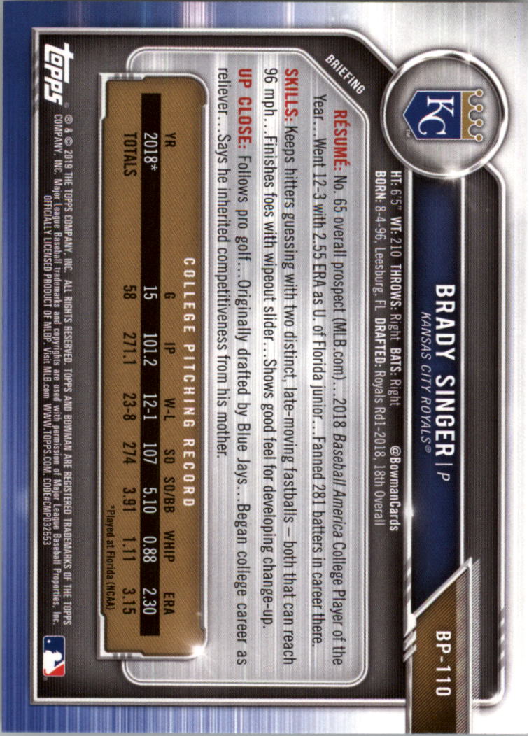 B0657- 2019 Bowman Baseball Card #s 1-100 +Inserts -You Pick- 15+ FREE US SHIP - Picture 293 of 339