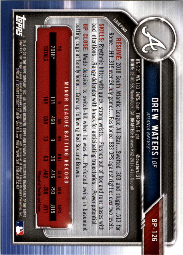 B0657- 2019 Bowman Baseball Card #s 1-100 +Inserts -You Pick- 15+ FREE US SHIP - Picture 311 of 339