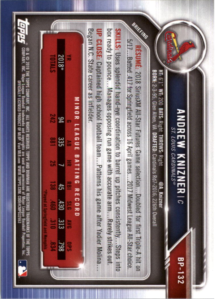 B0657- 2019 Bowman Baseball Card #s 1-100 +Inserts -You Pick- 15+ FREE US SHIP - Picture 319 of 339