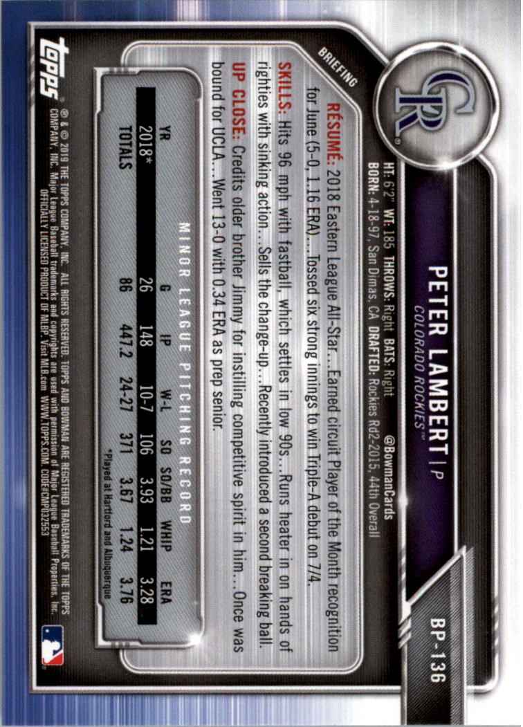 B0657- 2019 Bowman Baseball Card #s 1-100 +Inserts -You Pick- 15+ FREE US SHIP - Picture 323 of 339