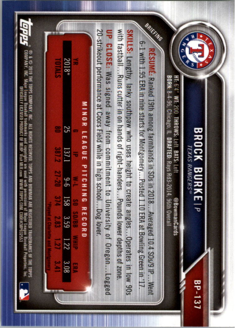 B0657- 2019 Bowman Baseball Card #s 1-100 +Inserts -You Pick- 15+ FREE US SHIP - Picture 325 of 339
